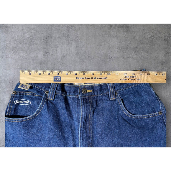 Culture Jeans Y2K Carpenter Denim 30x24.5 Dark Wash Baggy Skater Vintage Utility - Picture 5 of 8